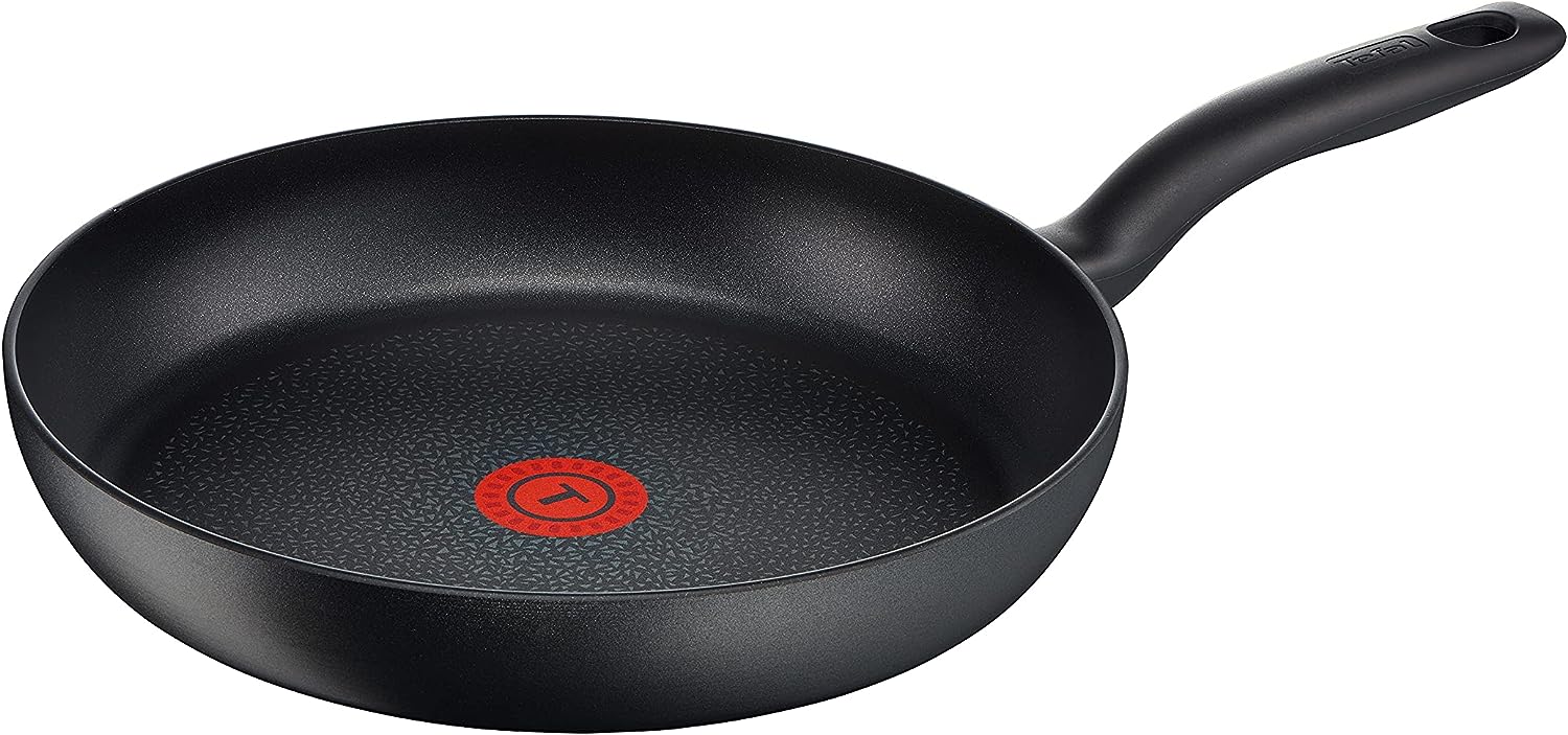 Tefal C69506 Hard Titanium Plus Pfanne | 28 cm | antihaftbeschichtet | Aluminium | schwarz, Induktionsgeeignet