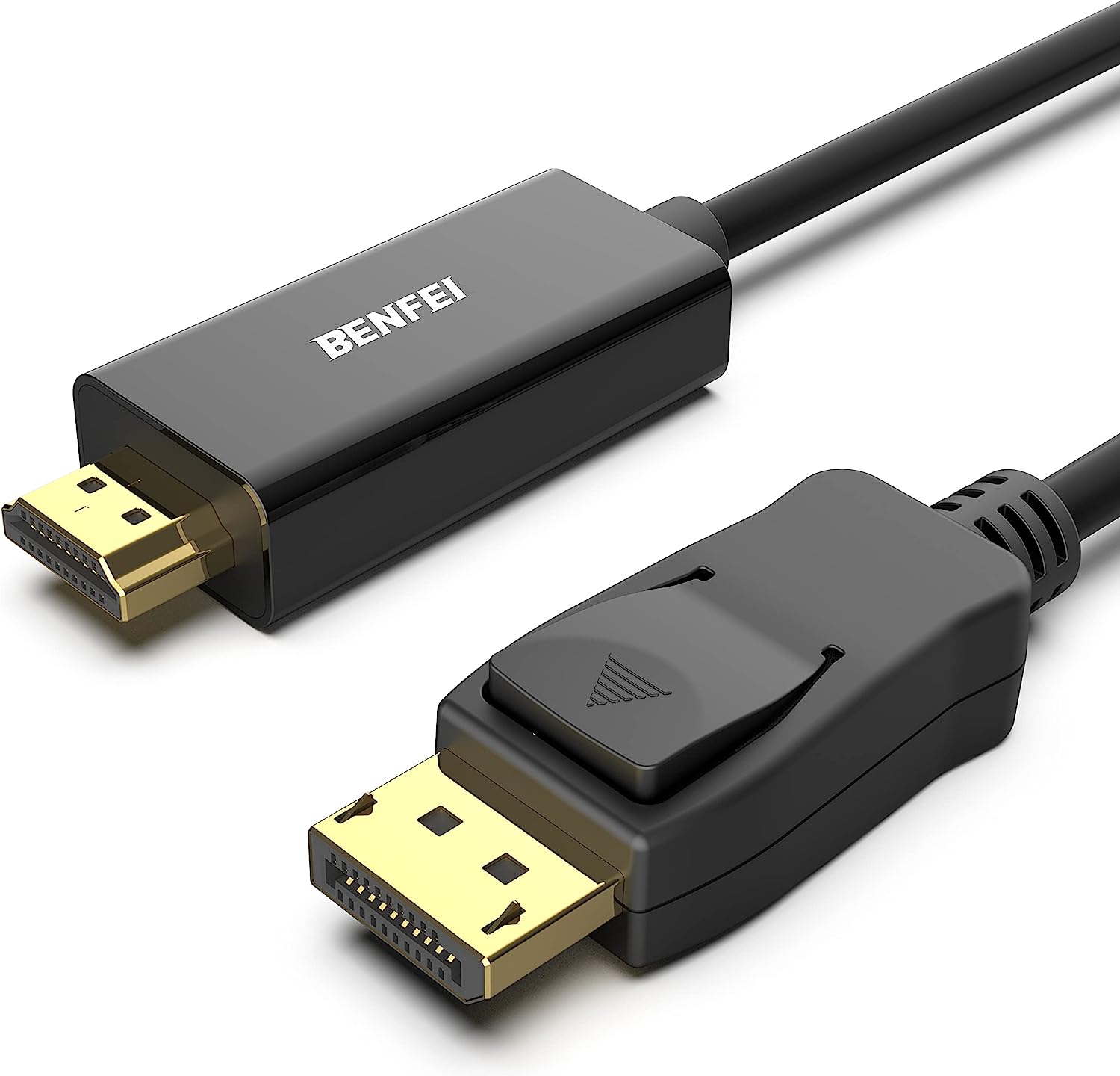 BENFEI 4K DisplayPort auf HDMI Kabel 1,8m, Einwegübertragung DisplayPort DP-auf-HDMI-Kabel High Speed Verbindungskabel Kompatibel mit HDTV Monitor Laptop HP DELL AMD NVIDIA usw