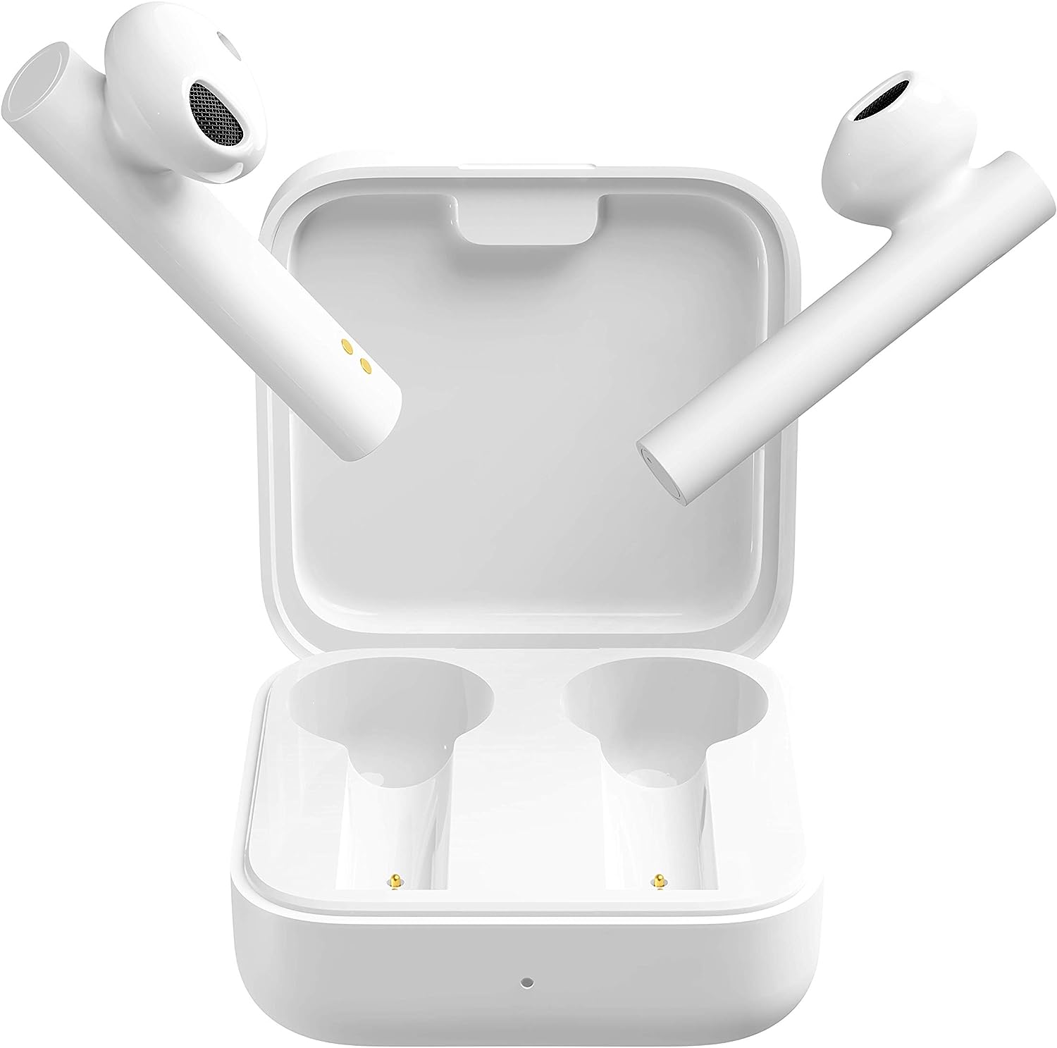 Xiaomi Mi True Wireless Earphones2Basic Wireless In-Ear Kopfhörer (In-Ear Detection, 5 Std.Wiedergabe, Aufladestation-Typ-C,Single-Ear Modus,Steuerung per Touch,Aufbewahrungsbox mit Ladefunktion)Weiß