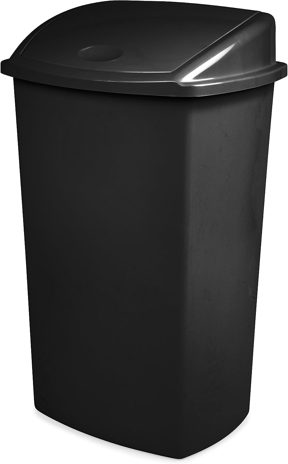 CEP Abfallbehälter mit Kippdeckel 73L, Kunststoff, Schwarz
