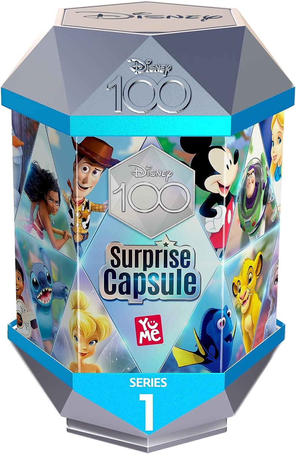 Disney Surprises Capsule 100 – Sortiment zufällig – enthält 1 Figur, Zubehör, 1 dekorative Szene, 12 Disney-Kultfiguren zum Sammeln – offizielles Lizenzprodukt