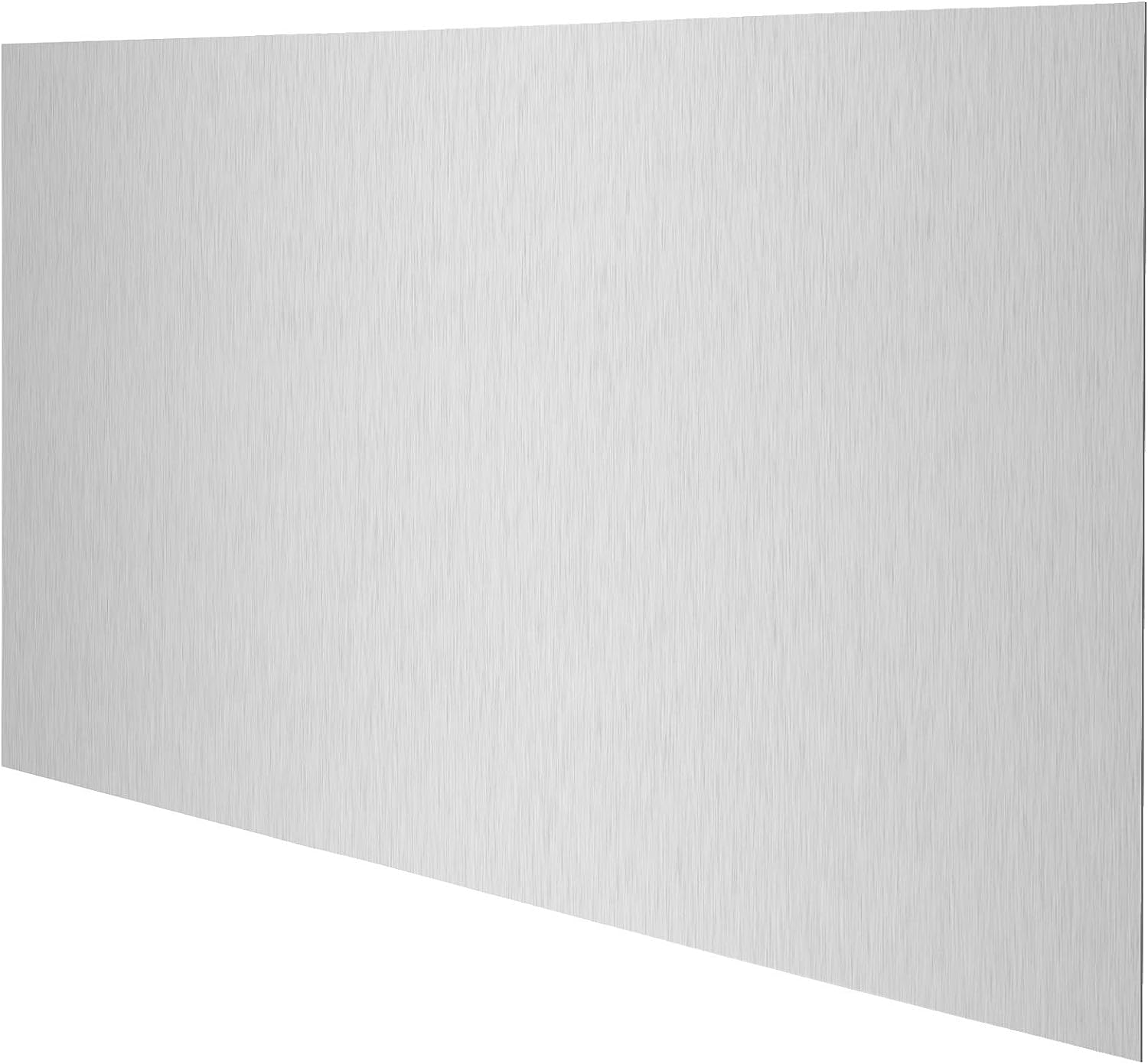 Compactor RAN6472 Spritzwand/Memoboard für Küchenwand, magnetisch, Edelstahl, Silber, Dicke 0,6 mm, 50 x 90 cm