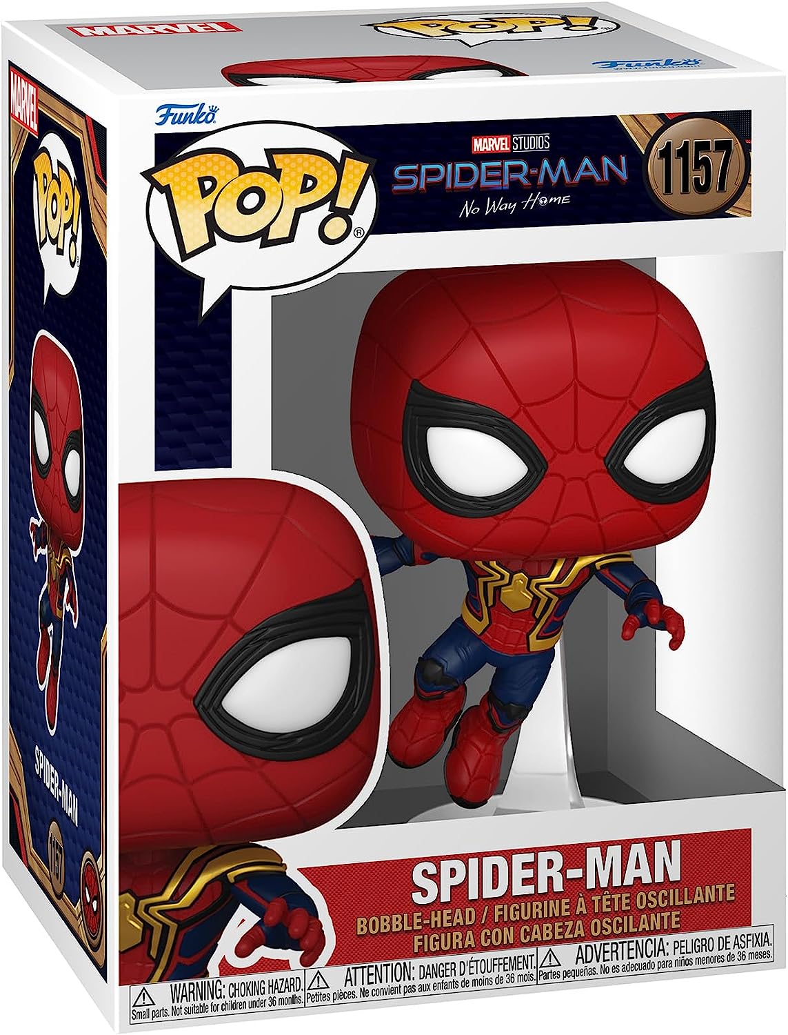 Funko POP! Marvel: Spiderman No Way Home 2021 - Spider-Man - Leaping SM1 - Vinyl-Sammelfigur - Geschenkidee - Offizielle Handelswaren - Spielzeug Für Kinder und Erwachsene - Movies Fans