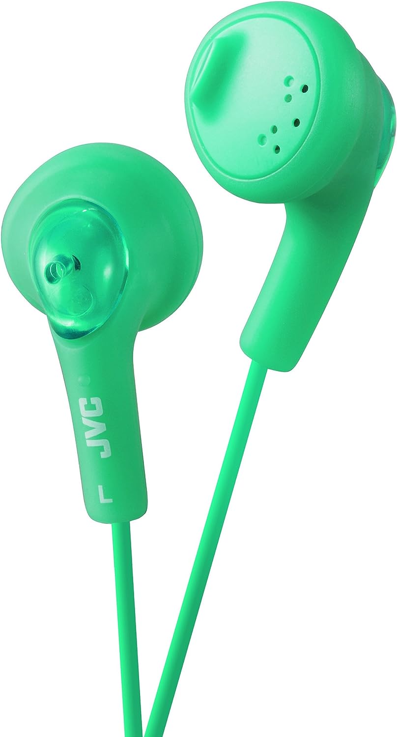 JVC Gumy HA-F160-G-E In-Ear Kopfhörer Stereo-Kopfhörer mit Bass Boost und 3,5mm Klinkenkabel (1,2m) - Grün