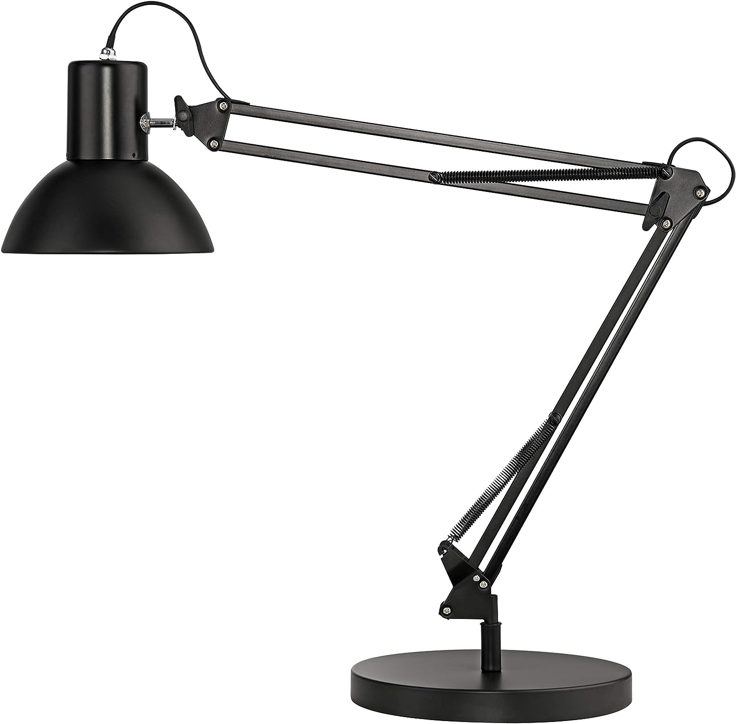 UNILUX LED-Schreibtischlampe, Aluminium, Schwarz, 40 x 40 x 17 cm [Energieklasse A+].