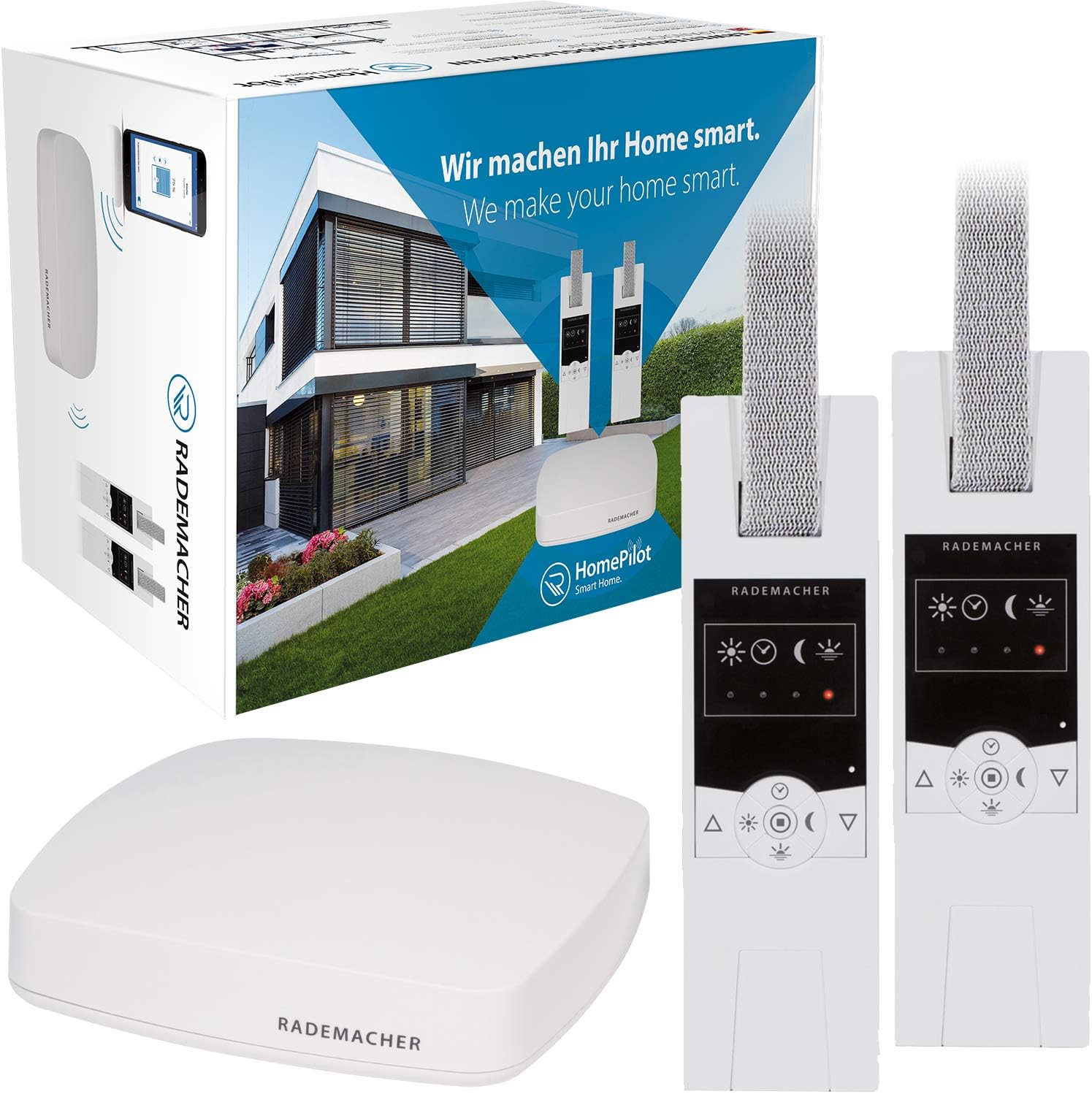 Rademacher Aktionspaket Schlafenszeit: HomePilot Smart-Home-Zentrale inklusive 2X RolloTron Standard DuoFern 1400 Funk-Gurtwickler