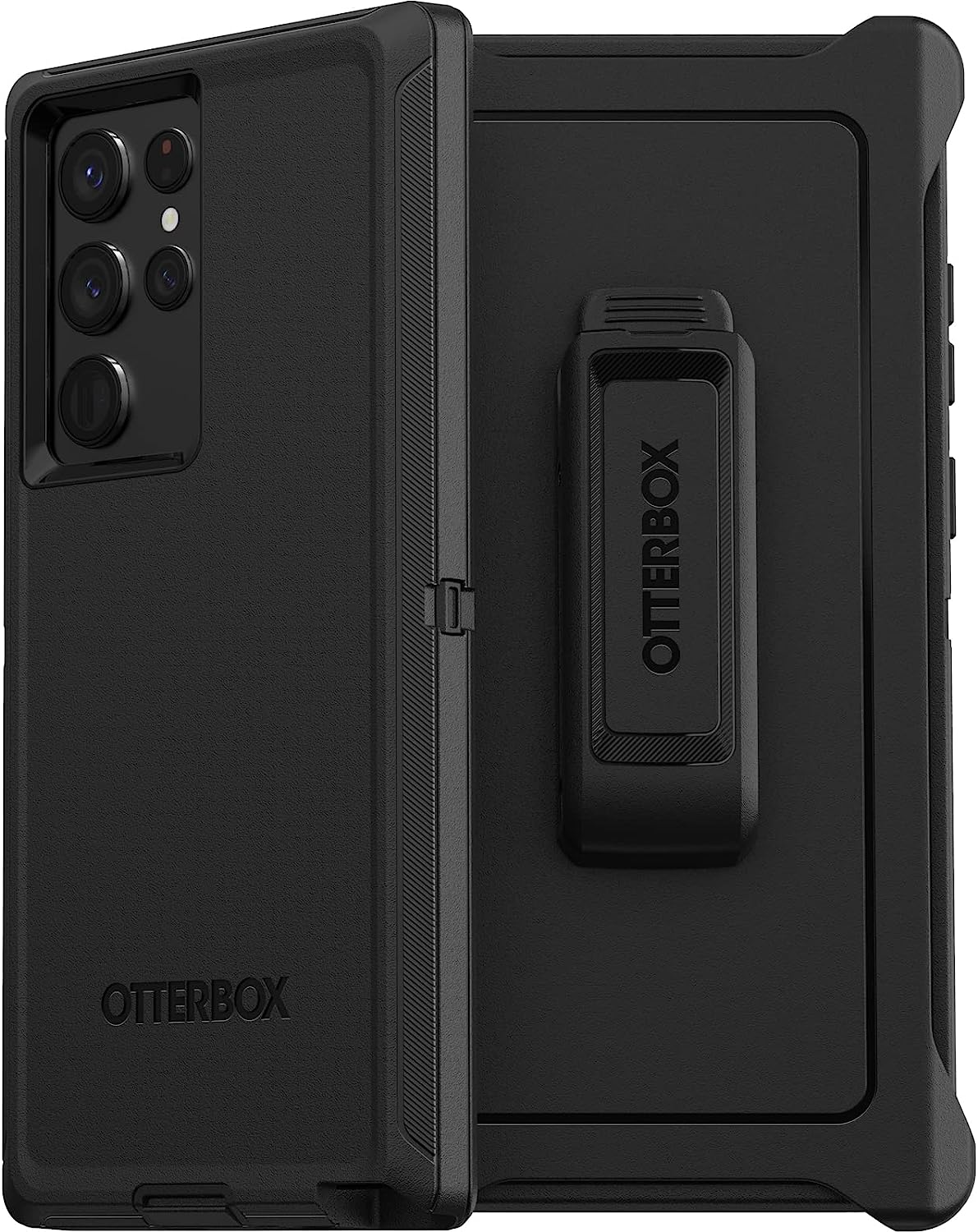 OtterBox Defender Hülle für Samsung Galaxy S22 Ultra, stoßfest, sturzsicher, ultra-robust, schützende Hülle, 4x getestet nach Militärstandard, Schwarz, Keine Einzelhandelsverpackung