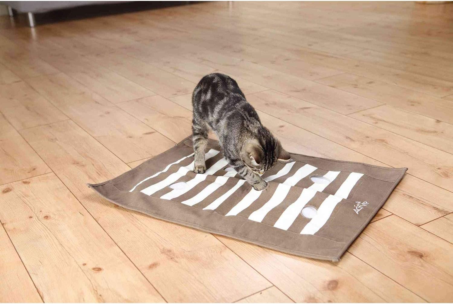 TRIXIE Spieldecke "Cat Activity Pföteldecke, 70 × 50 cm, braun/creme" für Katzen - 46005