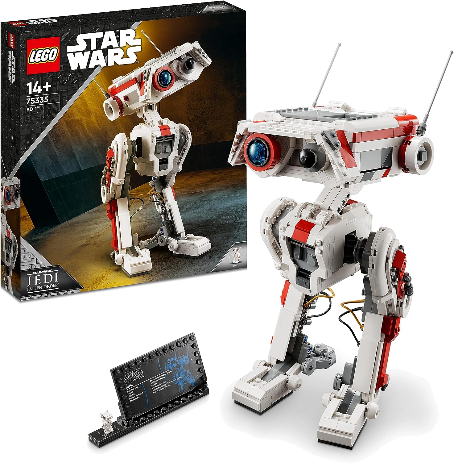 Lego 75335 Star Wars BD-1, Modellbausatz, bewegliche Droidenfigur, Zimmer-Deko, Geschenkidee zum Geburtstag für Jungen & Mädchen, Teenager aus dem Videospiel Jedi: Fallen Order