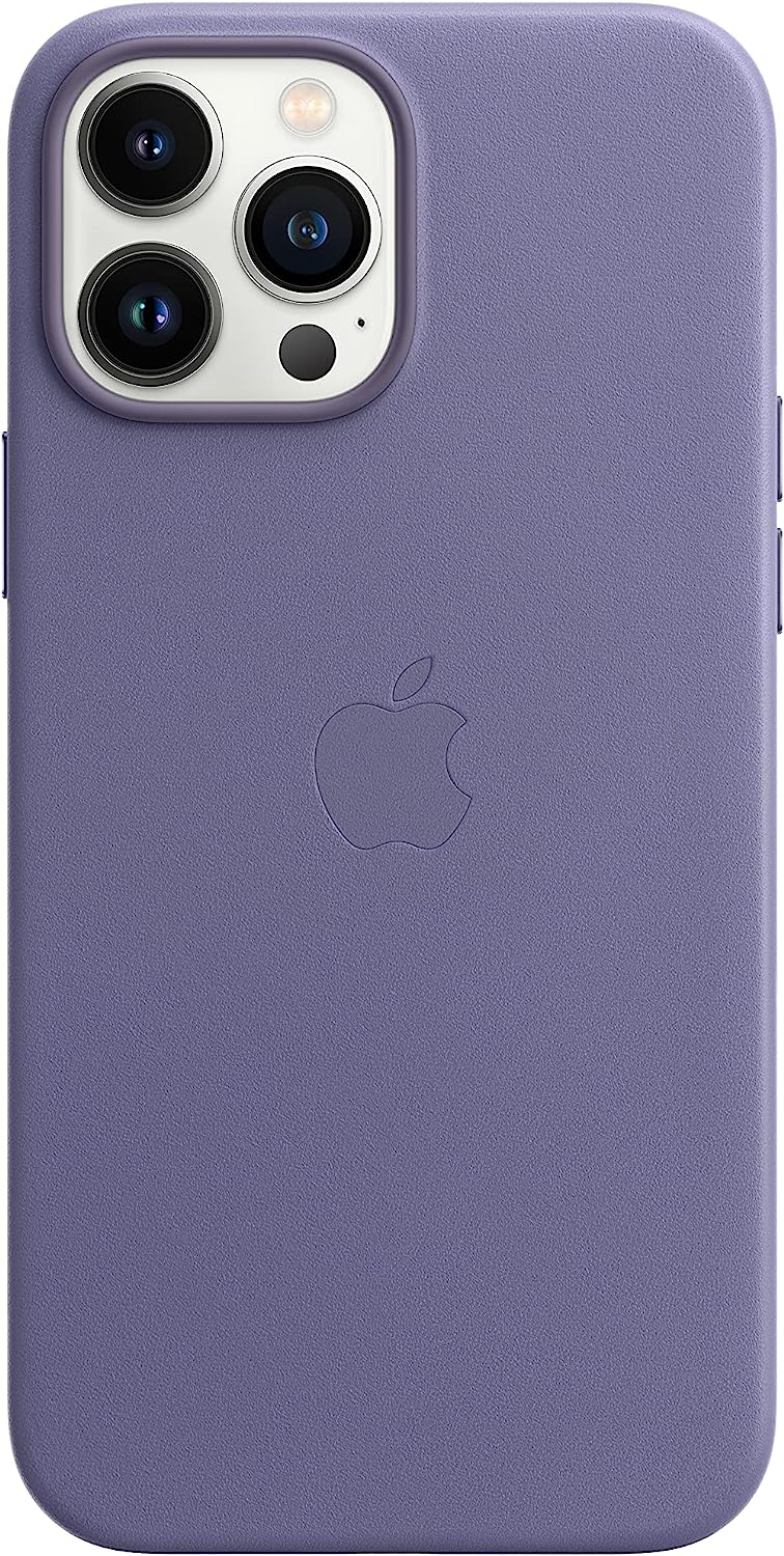 Apple Leder Case mit MagSafe (für iPhone 13 Pro Max) - Wisteria