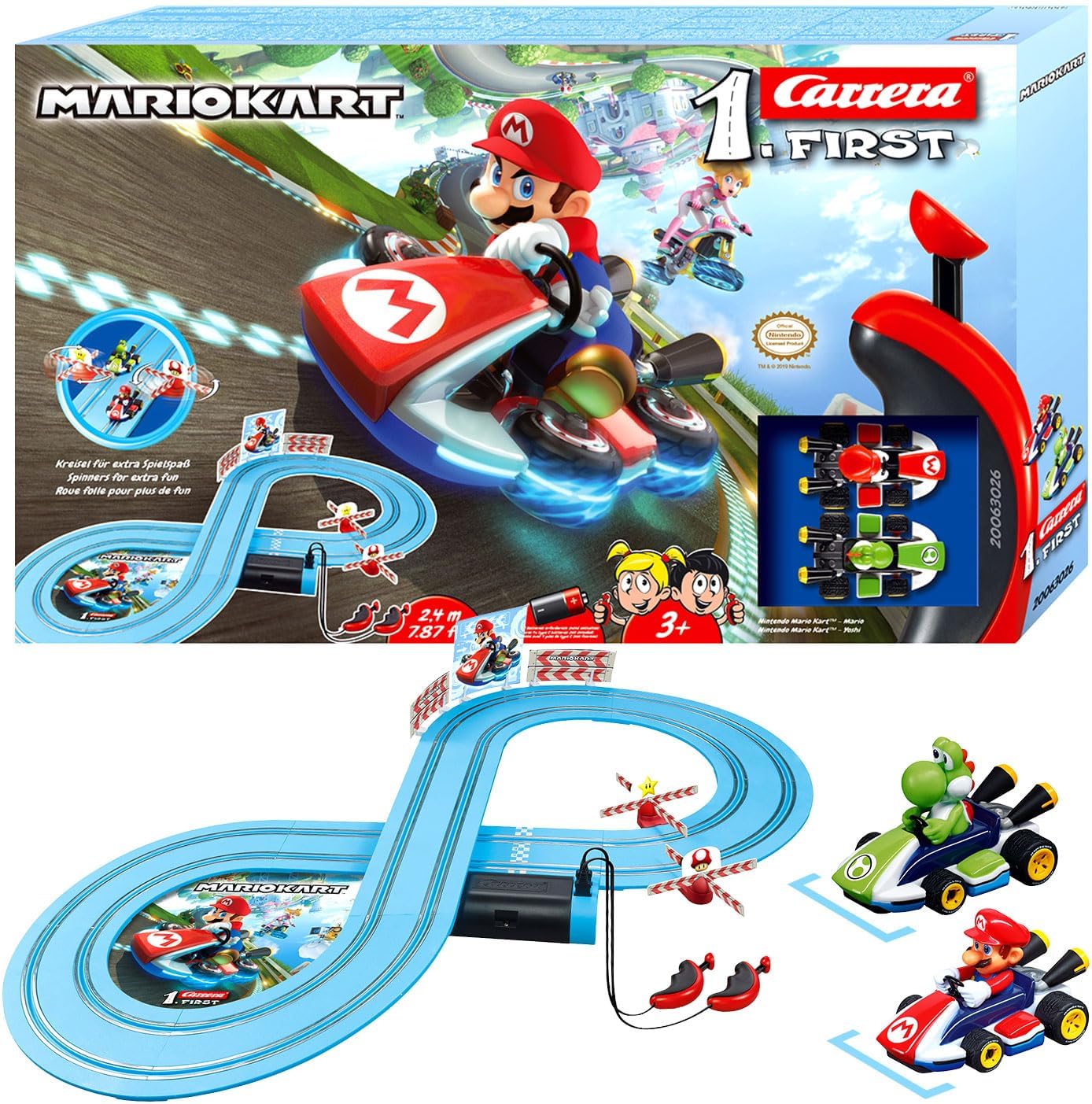 Carrera My 1. First Nintendo Mario Kart Set / Grundpackung 63026 Rennbahn für Kinder ab 3 Jahren