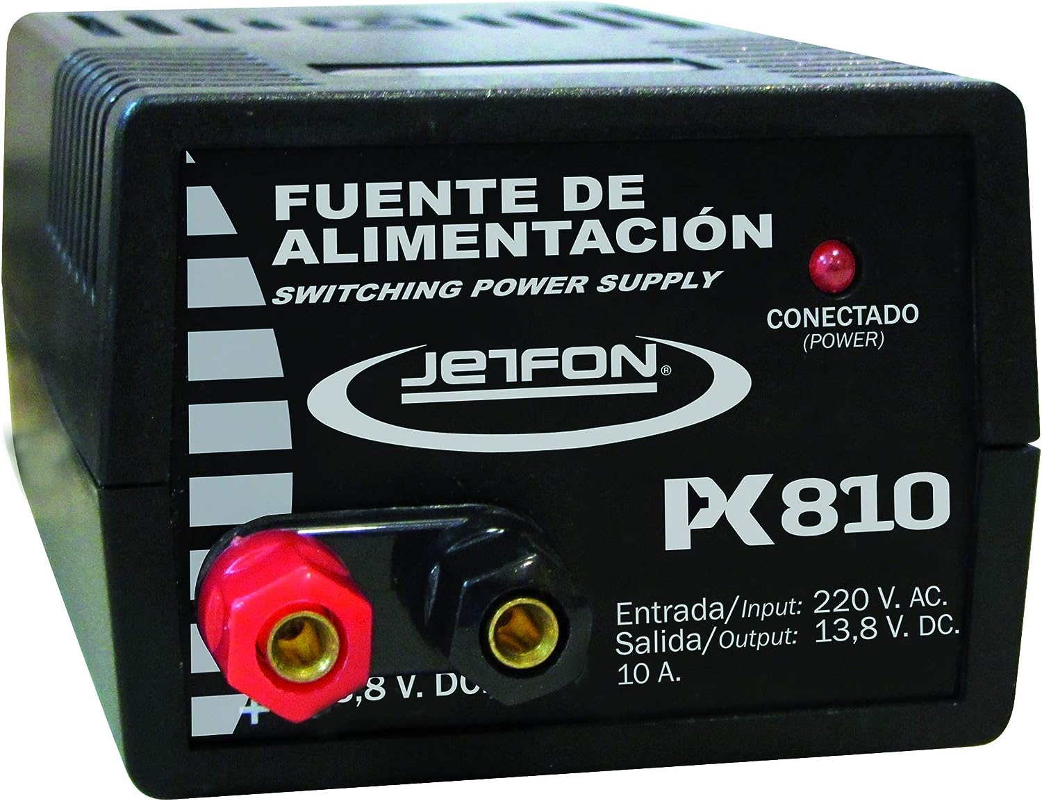 Jetfon PC810 Schaltnetzteil und stabilisiert 10 Amp. max.