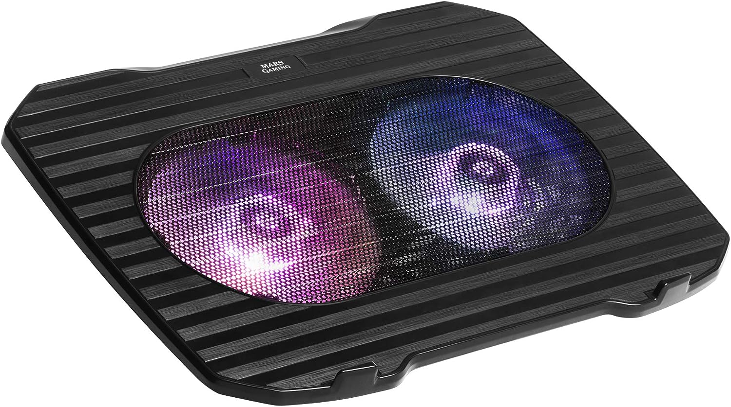 MARSGAMING MNBC0, 15.6'' Notebook Cooling Stand, 2x RGB Fans, USB, Black